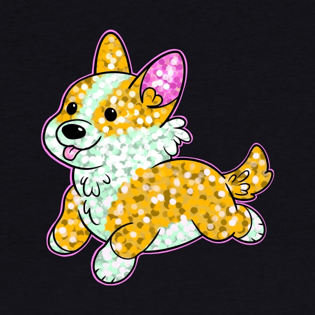 Cute Glitter Corgi by IhateDumplings